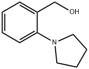 (2-吡咯烷-1-基苯基)甲醇 结构式