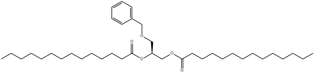 [S,(+)]-3-O-Benzyl-1-O,2-O-dimyristoyl-L-glycerol 结构式