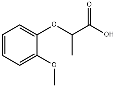 2-(2-甲氧基-苯氧基)-丙酸 结构式