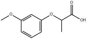2-(3-甲氧基苯氧基)丙酸 结构式