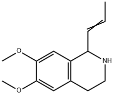 6,7-DIMETHOXY-1-(1-PROPENYL)-1,2,3,4-TETRAHYDROISOQUINOLINE 结构式