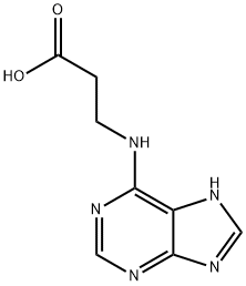 N(6)-(2-carboxyethyl)adenine 结构式