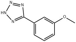 5-(3-甲氧基苯基)-1H-四唑 结构式