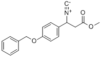 甲基-3-异氰基-3-(4-苄氧苯基)丙酸酯 结构式