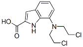 7-[Bis(2-chloroethyl)amino]-1H-indole-2-carboxylic acid 结构式