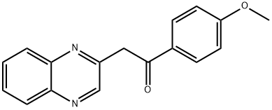 1-(4-甲氧基苯基)-2-(喹喔啉-2-基)乙-1-酮 结构式