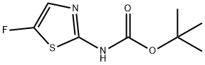 N-(5-氟-2-噻唑)-氨基甲酸-1,1-二甲基乙酯 结构式