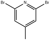 2,6-二溴-4-甲基吡啶 结构式
