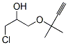 1-chloro-3-(2-methylbut-3-yn-2-yloxy)propan-2-ol 结构式