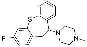 3-Fluoro-10,11-dihydro-10-(4-methylpiperazino)dibenzo[b,f]thiepin 结构式