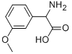 2-氨基-(3-甲氧基苯基)乙酸 结构式