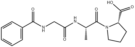 BENZOYLGLYCYL-L-ALANYL-L-PROLINE 结构式