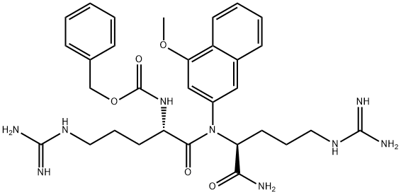 Z-ARG-ARG-4-METHOXY-2-NAPHTHYLAMINE 结构式