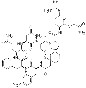 (D(CH2)51,TYR(ME)2,ARG8)-VASOPRESSIN 结构式