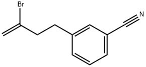 3-(3-溴丁-3-烯-1-基)苯甲腈 结构式