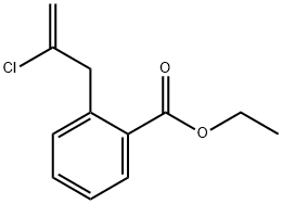 3-(2-CARBOETHOXYPHENYL)-2-CHLORO-1-PROPENE 结构式