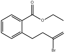 2-(3-溴丁-3-烯-1-基)苯甲酸乙酯 结构式
