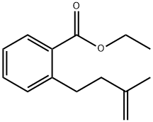 2-(3-甲基丁-3-烯-1-基)苯甲酸乙酯 结构式