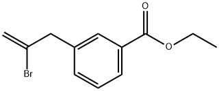 2-BROMO-3-(3-CARBOETHOXYPHENYL)-1-PROPENE 结构式