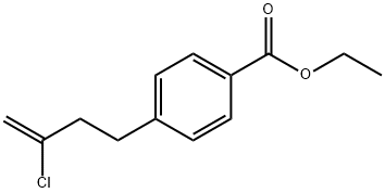 4-(4-CARBOETHOXYPHENYL)-2-CHLORO-1-BUTENE 结构式