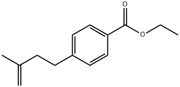 4-(4-CARBOETHOXYPHENYL)-2-METHYL-1-BUTENE 结构式