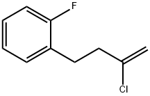 2-CHLORO-4-(2-FLUOROPHENYL)-1-BUTENE 结构式