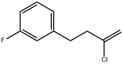 2-CHLORO-4-(3-FLUOROPHENYL)-1-BUTENE 结构式