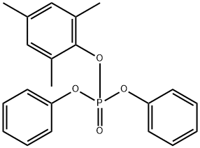 Phosphoric acid diphenyl 2,4,6-trimethylphenyl ester 结构式