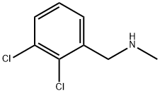 N-(2,3-二氯苄基)甲胺 结构式