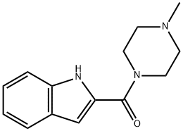 (1H-吲哚-2-基)(4-甲基哌嗪-1-基)甲酮 结构式