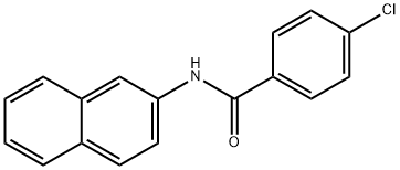 P-CHLORO-N-2-NAPHTHYL-BENZAMIDE 结构式