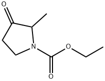 2-甲基-3-氧代吡咯烷-1-甲酸乙酯 结构式