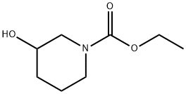 3-羟基-1-哌啶羧酸乙酯 结构式