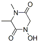 2,5-Piperazinedione,1-hydroxy-3,4-dimethyl-(9CI) 结构式