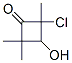 Cyclobutanone,  2-chloro-3-hydroxy-2,4,4-trimethyl- 结构式