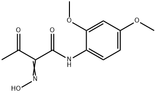 N-(2,4-DIMETHOXY-PHENYL)-2-HYDROXYIMINO-3-OXO-BUTYRAMIDE 结构式