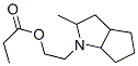 2-(2-Methyl-1,2,3,3a,4,5,6,6a-octahydaocyclopenta(b)pyrrol-1-yl)ethyl  propionate 结构式