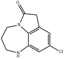 Pyrrolo(1,2,3-ef)(1,5)benzodiazepin-6(7H)-one, 1,2,3,4-tetrahydro-9-ch loro- 结构式