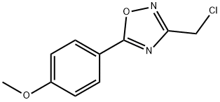 3-氯甲基-5-(4-甲氧基苯基)-1,2,4-氧二唑 结构式