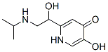 4(1H)-Pyridinone, 5-hydroxy-2-[1-hydroxy-2-[(1-methylethyl)amino]ethyl]- (9CI) 结构式