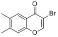 3-BROMO-6,7-DIMETHYLCHROMONE 结构式