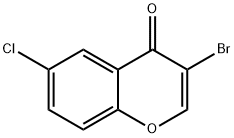 3-溴-6-氯色酮 结构式