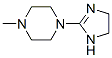 Piperazine, 1-(4,5-dihydro-1H-imidazol-2-yl)-4-methyl- (9CI) 结构式