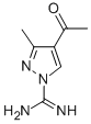 1H-Pyrazole-1-carboximidamide,4-acetyl-3-methyl- 结构式