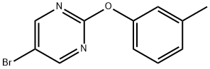 5-BROMO-2-(M-TOLYLOXY)PYRIMIDINE 结构式