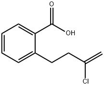 2-(3-CHLORO-3-BUTENYL)BENZOIC ACID 结构式