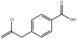 4-(2-氯代烯丙基)苯甲酸 结构式