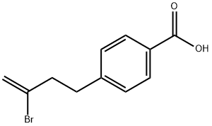 4-(3-溴丁-3-烯-1-基)苯甲酸 结构式