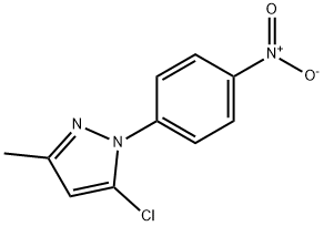 5-氯-3-甲基-1-(4-硝基苯基)吡唑 结构式