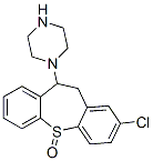2-Chloro-10-piperazino-10,11-dihydrodibenzo[b,f]thiepin 5-oxide 结构式